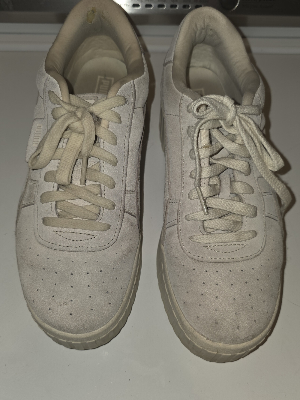 Puma Women's Platform Low-Top Sneakers in Off-White